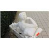 Image 10 : Greco-Roman Marble Statue - Lady Reclining w/Apple (Approx. 57x14x46)