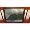 Image 2 : Framed Original Oil on Canvas Painting: Sailboat & Mountains - by Peter Hayward 22x18