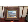 Image 1 : Framed Original Canvas Painting: Kahaluu Valley - by BH Freeland 1979 (16x14)