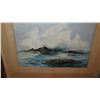 Image 2 : Framed Original Canvas Painting: Seascape - by BH Freeland 1978 (17X14)