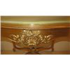 Image 5 : Gilded Italian Onyx-Topped Console Table 23 X 32 X 30 Ht.