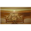 Image 5 : Gilded Italian Onyx-Topped Console Table 23 X 32 X 30 Ht.