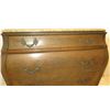 Image 12 : Stone-Topped, Hardwood Bombe Commode w/ Embellished Hardware 38x21x35