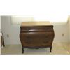 Image 2 : Stone-Topped, Hardwood Bombe Commode w/ Embellished Hardware 38x21x35