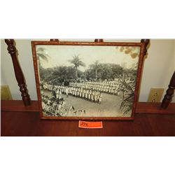 Framed Old B& W Photograph - Royal Army 11x15