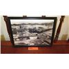 Image 1 : Framed Old B& W Photograph - Kailua 8x10