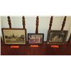 Image 4 : Framed Old B& W Photograph - Brick Building w/Diamond Head in Background 11x9