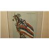 Image 2 : Framed Print: Hawaii Flag (Inscription to Regina on Back) 8X10