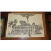 Image 4 : Framed Old Print "Iolani Palace", Unframed  Block Print (80 of 200) "Iolani Palace" - by Trace Purce