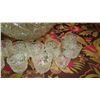 Image 5 : Large Press Glass Punch Bowl and 18 Glasses - 13" dia, 8.5" H
