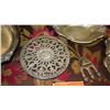 Image 4 : Qty 7 Antique Silver Plated Platter, Trays, Condiment Tray, etc.