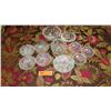 Image 1 : Qty 11 Cut Crystal Bowls, Swirl Glass Bowl - 4" dia to 6" dia