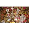 Image 4 : Qty 11 Stemmed Candle Holders & Misc. Candle Holders