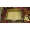 Image 3 : Antique Filigree Metal Boxes w/Gilt Overlay and Glass Lids