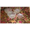 Image 1 : Qty 4 Misc. Cut Crystal Bowls - 6.5" dia to 9" dia
