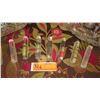 Image 7 : Qty 7 Cut Crystal Trays, Candy Dish, 8 Glass Chopstick Stands