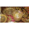 Image 3 : Glass Bowls, Plates, Stemware, Platter, Bowls w/Gilt Overlay