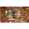 Image 1 : Collection of Misc. Blown Glass Globes, Eggs, Orbs (Cobalt, Swirl Designs, etc)