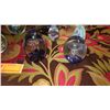 Image 2 : Collection of Misc. Blown Glass Globes, Eggs, Orbs (Cobalt, Swirl Designs, etc)