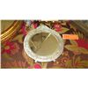 Image 2 : Misc. Lot: Bas Relief Silver Jewel Box, Mirrors, Ornamental Wall Hanging, Clock, Single Stem Vases