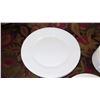 Image 2 : Wedgwood English Dinner - "Nantucket" White w/Basketweave Pattern Plates