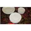 Image 4 : Wedgwood English Dinner - "Nantucket" White w/Basketweave Pattern Plates