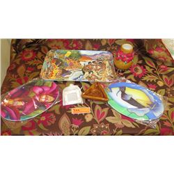 Matson Menu Cover Melamine Tray, Tropical Motif Cutting Boards, Cheese Trays, etc.