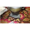 Image 3 : Qty 6 Misc. Antique Brass Cast Urn, Silver Plated Servers, etc.