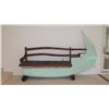 Image 1 : Hardwood Canoe Bench - Handpainted 110x24x72