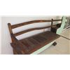 Image 3 : Hardwood Canoe Bench - Handpainted 110x24x72