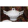 Image 2 : Misc. Lot: Ceramic Tureen, Vintage Bowl, Plate, Ceramic Spoon
