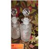 Image 3 : Qty 8 New Williams Sonoma Pineapple Candle Holders, Cut Crystal Lamp, Pair of Decanters and