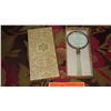 Image 4 : Antique Magnifying Glass - Note: "Gift from Jim Bartels to Lila K…To Go To Gina"