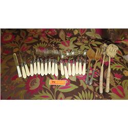 Misc. Faux Ivory Flatware