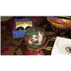 Image 3 : Misc. Lot: Miniature Collectible Car, Silver Plated Photo Album, Harvard Ceramic Ashtray, Chinese Ba