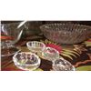 Image 5 : Qty 6 Crystal/Glass Bowls, 5 Taper Candle Holders, Mini Condiment Bowls