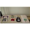 Image 1 : Qty 3 New Hawaiian Quilt Pillow Covers, Quilted Pot Holder/Oven Mitt Sets, Dish Towels, Quilted Bag