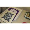 Image 3 : Qty 3 New Hawaiian Quilt Pillow Covers, Quilted Pot Holder/Oven Mitt Sets, Dish Towels, Quilted Bag