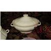 Image 2 : Misc. Lot: Ceramic Bunny Jars, Tureens, Teapots, Carp, Lilac Server