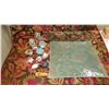 Image 1 : 2 Lrg Glass Server Trays, Collection of Misc. Glass Shells, Globes, Orbs