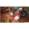 Image 2 : 2 Lrg Glass Server Trays, Collection of Misc. Glass Shells, Globes, Orbs