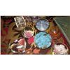 Image 3 : 2 Lrg Glass Server Trays, Collection of Misc. Glass Shells, Globes, Orbs