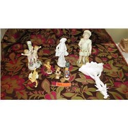 Misc. Porcelain Figurines: Hummel, Cherubs, etc.