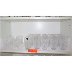 Qty 24 Waterford Crystal "Alana" Glassware - Highballs, Drinking Glasses