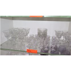 Large Lot of Matching Baccarat Crystal Stemware and Bowls -  35 Pieces