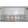 Image 1 : Large Lot of Matching Baccarat Crystal Stemware  -  22 Pieces