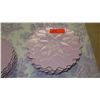 Image 2 : Rebecca Moses Lilac Lotus Porcelain Dinner Plates - 8 Lrg, 8 Sml & 3 Misc. Floral Plates