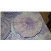 Image 6 : Rebecca Moses Lilac Lotus Porcelain Dinner Plates - 8 Lrg, 8 Sml & 3 Misc. Floral Plates