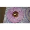 Image 7 : Rebecca Moses Lilac Lotus Porcelain Dinner Plates - 8 Lrg, 8 Sml & 3 Misc. Floral Plates