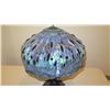 Image 2 : Tiffany Style Blue Dragonfly Motif Stained Glass Lamp - Approx. 22" H
